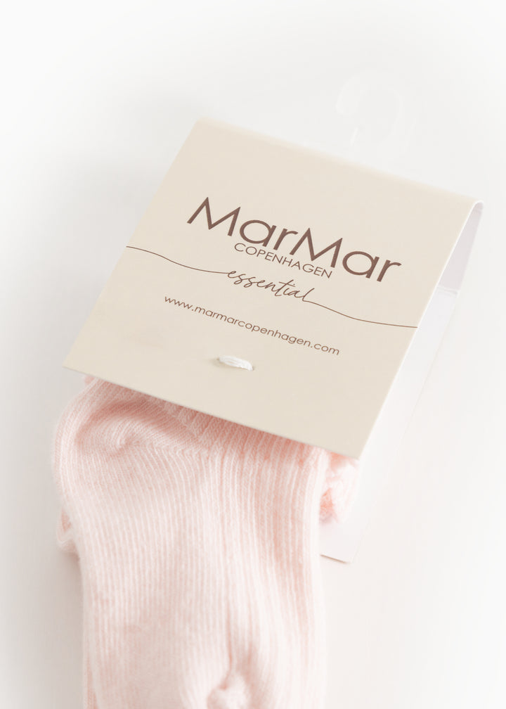 Smábarnasokkar, 2 pør, Rosa