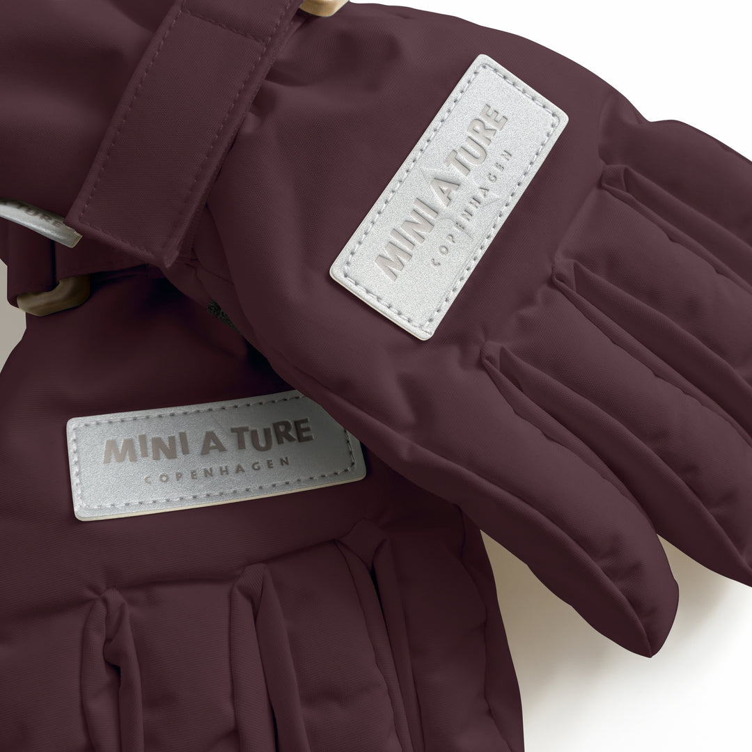 Celio handskar, Fudge  Aubergine