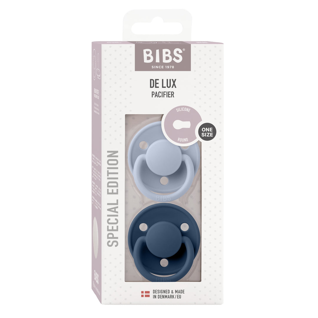 De Lux, 2 stk, Dusty Blue/Steel Blue