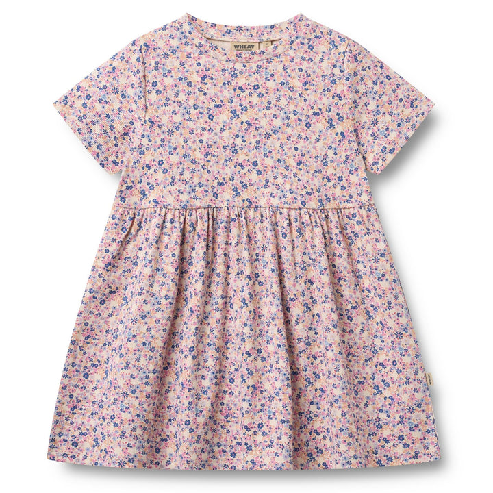 Anna kjóli, Pink Blue Flowers