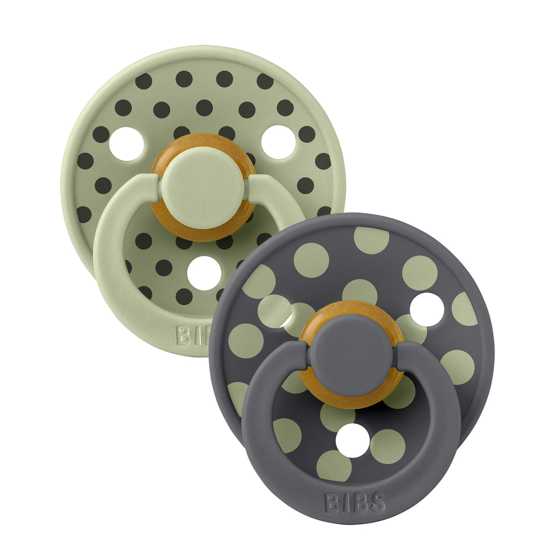 Polka Dots, 2 stk, Sage/Iron