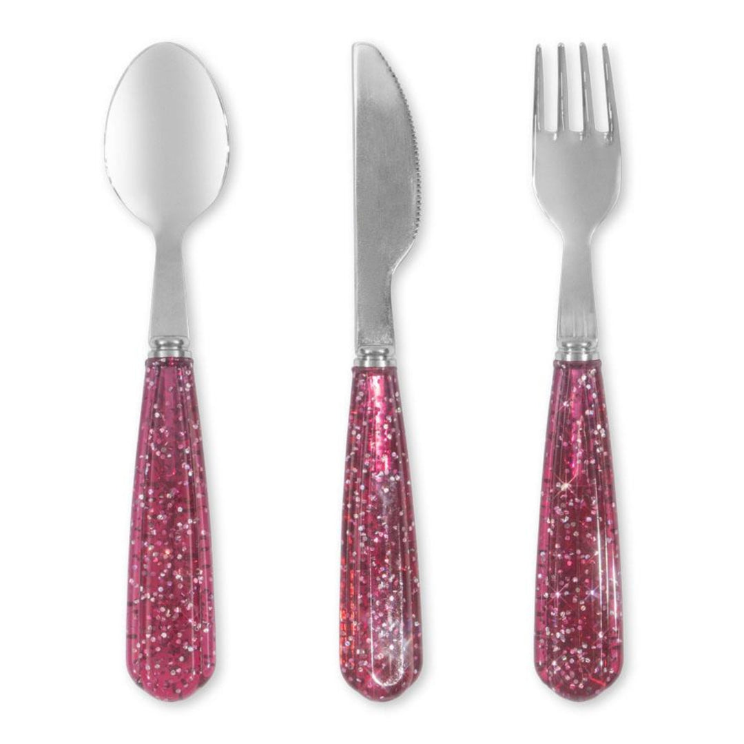 Glitter bestikk, 3 stk
