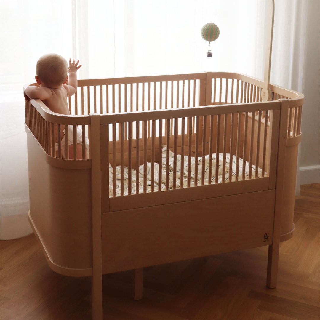 Sebra rúm, Baby og Junior, Wooden