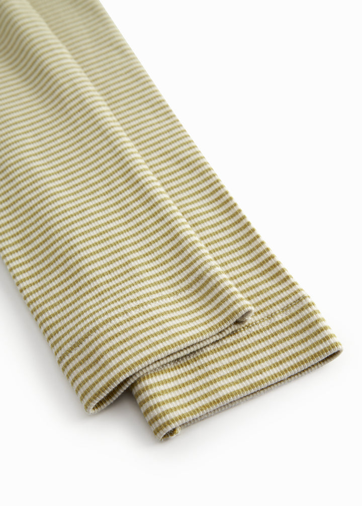 Leggings, Olive Stripe