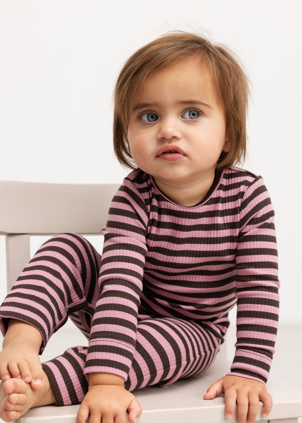 Modal leggings, Heather Stripe