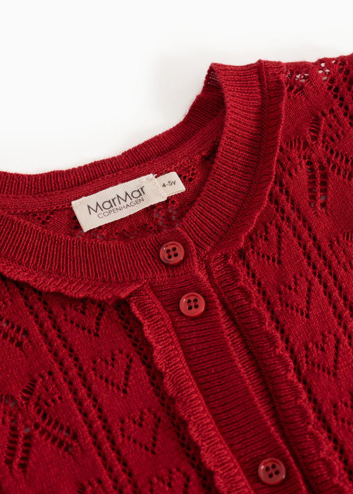 Tilda cardigan, Cherry