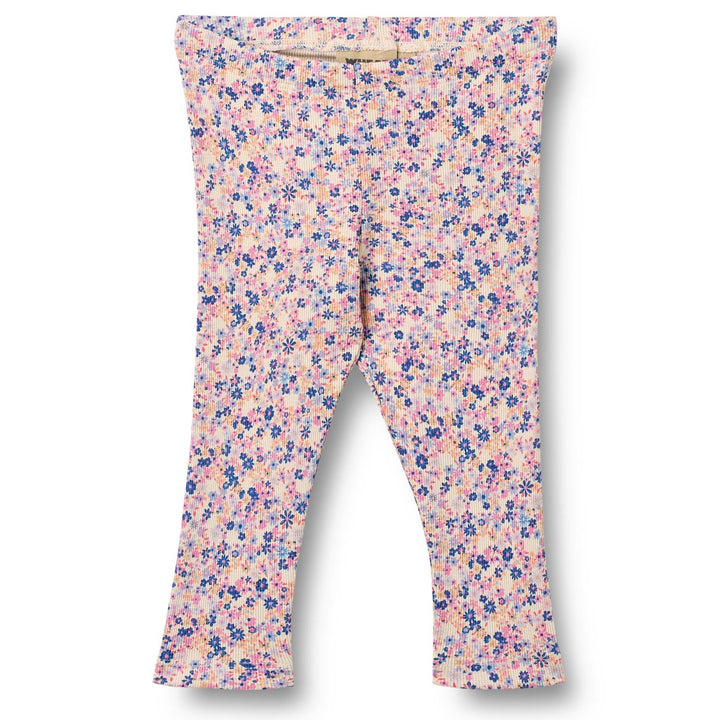 Jules leggings, Pink Blue Flowers