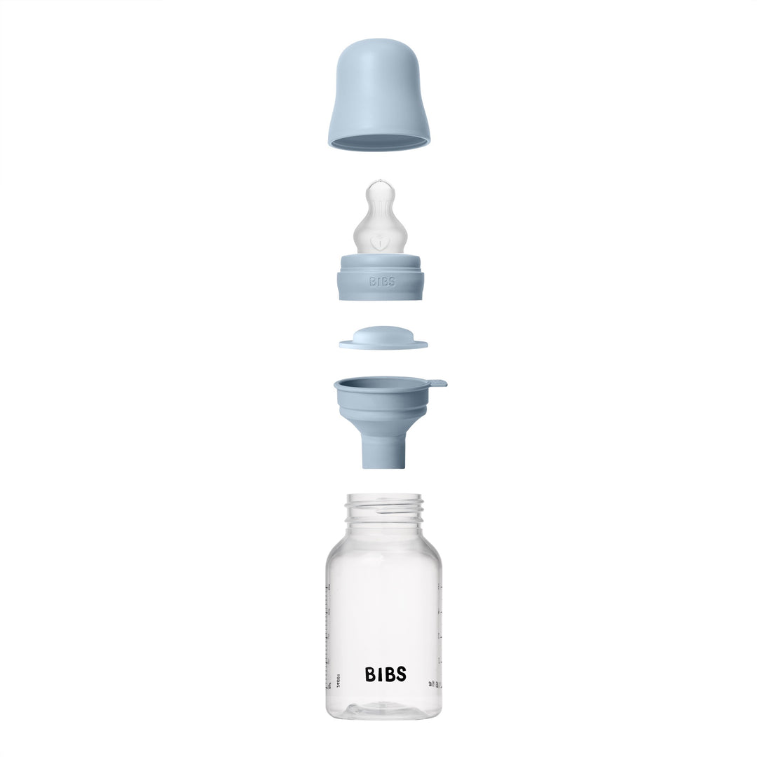Fløska, 150 ml, Silikon, Baby Blue