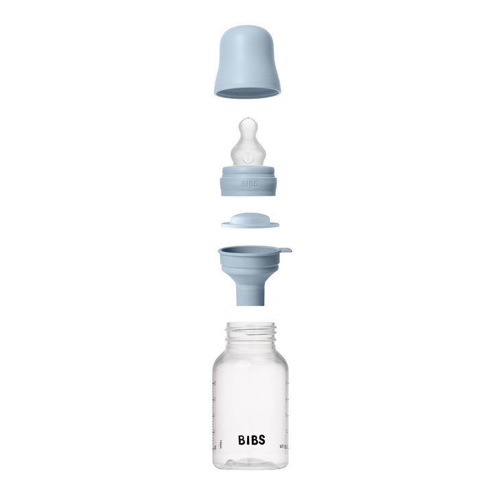 Fløska, 150 ml, Silikon, Baby Blue