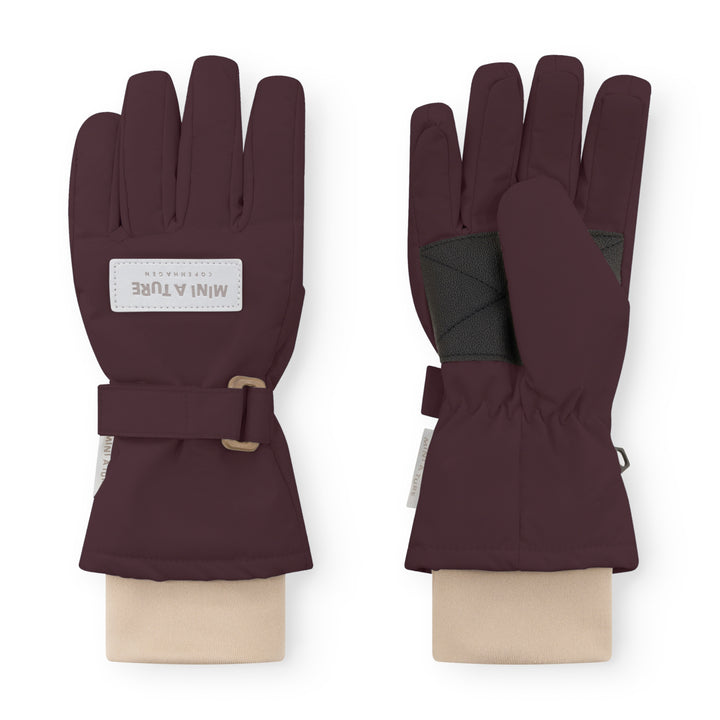 Celio handskar, Fudge  Aubergine