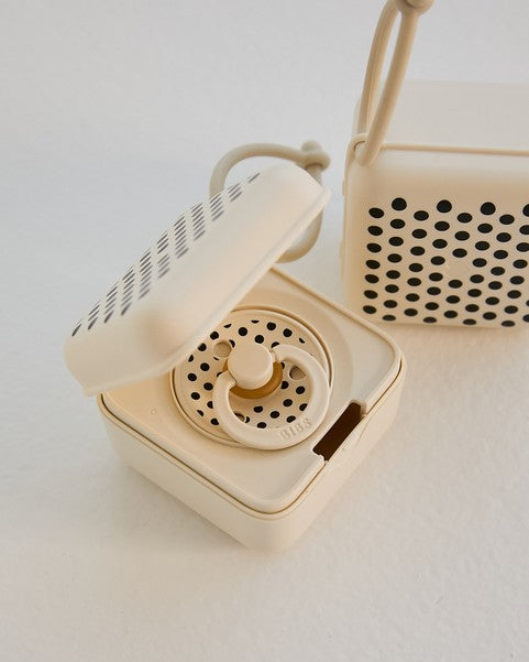 Polka Dots, 2 stk, Ivory/Black