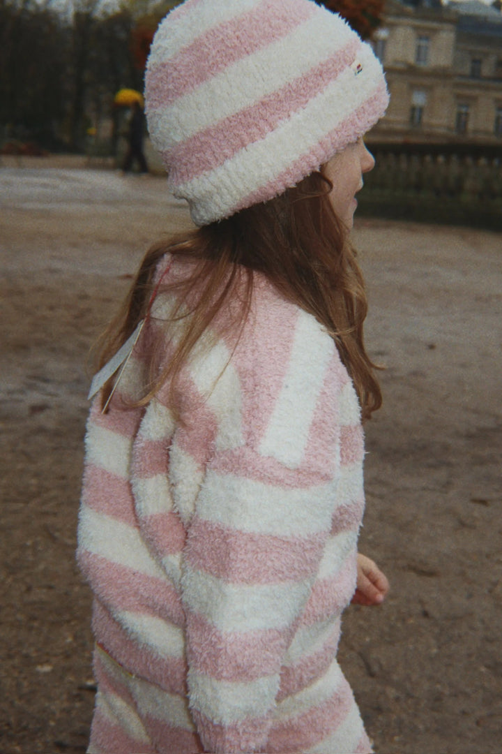 Softy beanie, Rosy Stripe