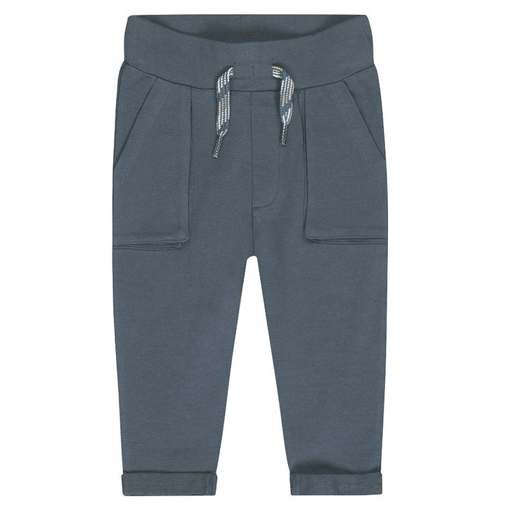 Loose Fit joggingbuksur, Steel Blue