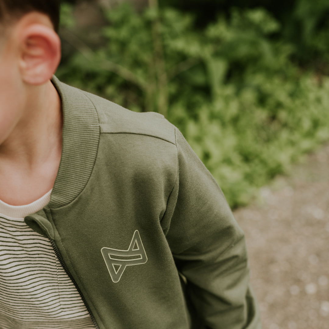 Blusa, Olive Stripe
