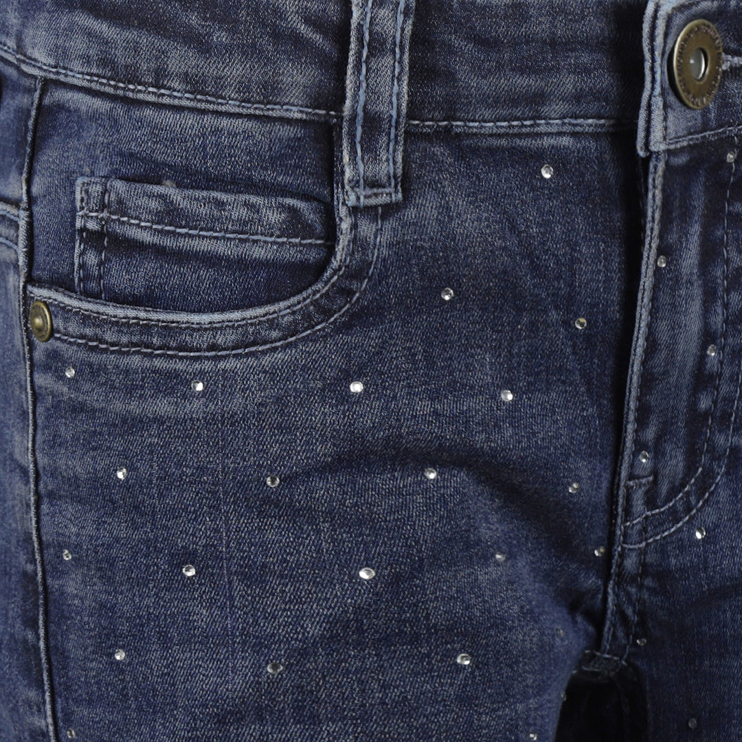 Wide gallabuxur, Denim Blue