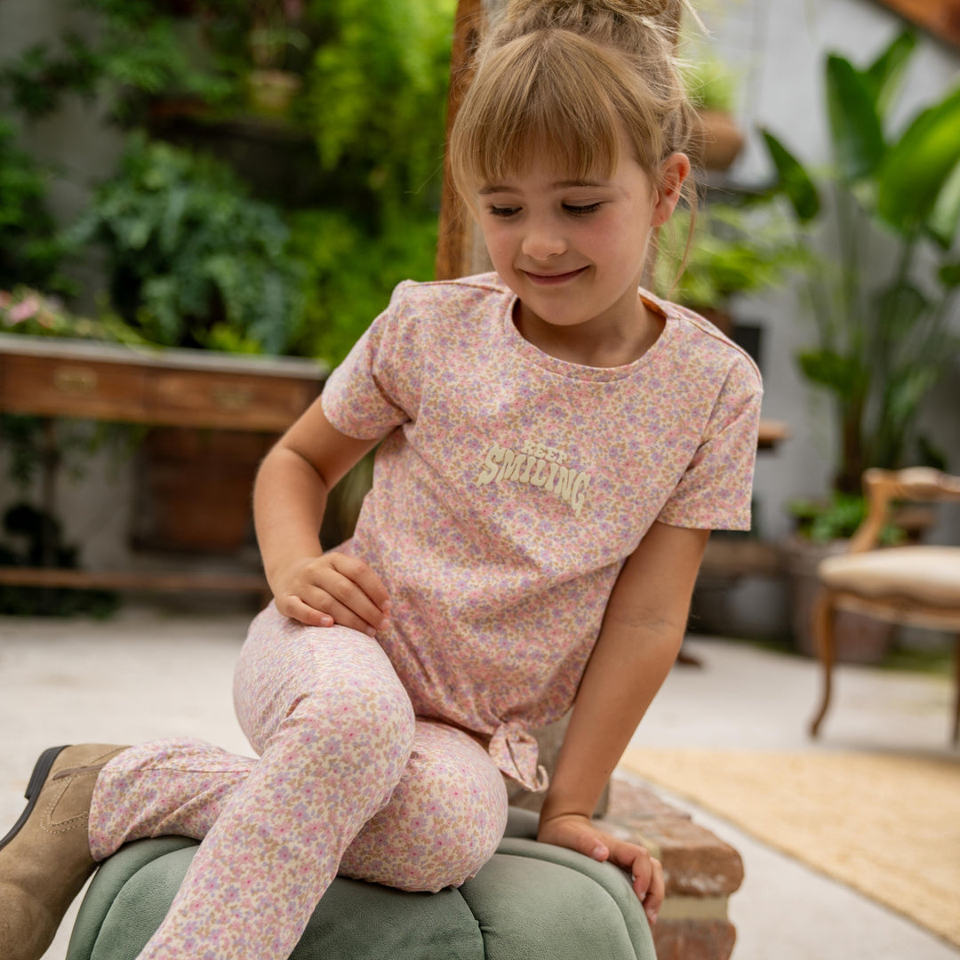 Flared leggings, Flowers