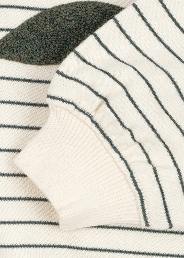 Amio sweatshirt, Cilantro Stripe