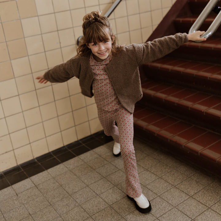 Cardigan, Dark Taupe