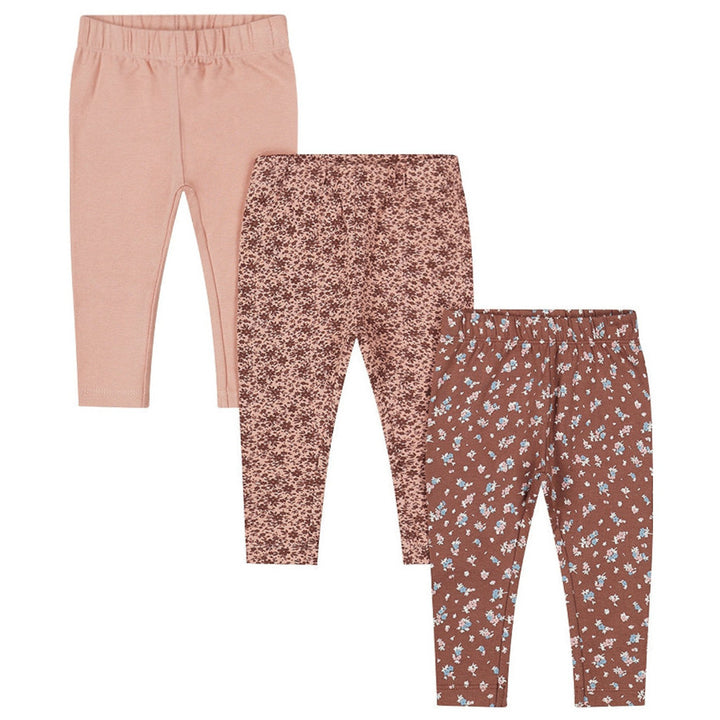 Leggings, 3 pør, Dusty Pink