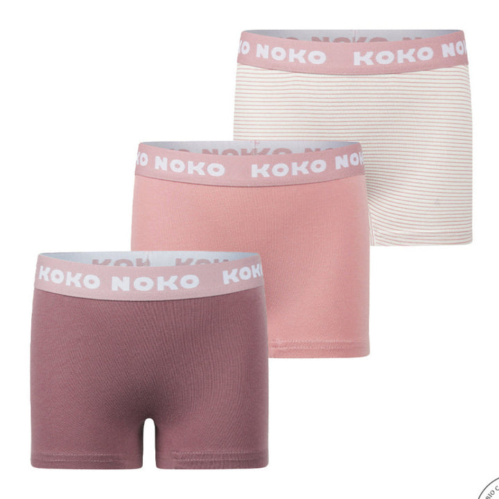 Boxershorts, 3 pør, Dusty Pink