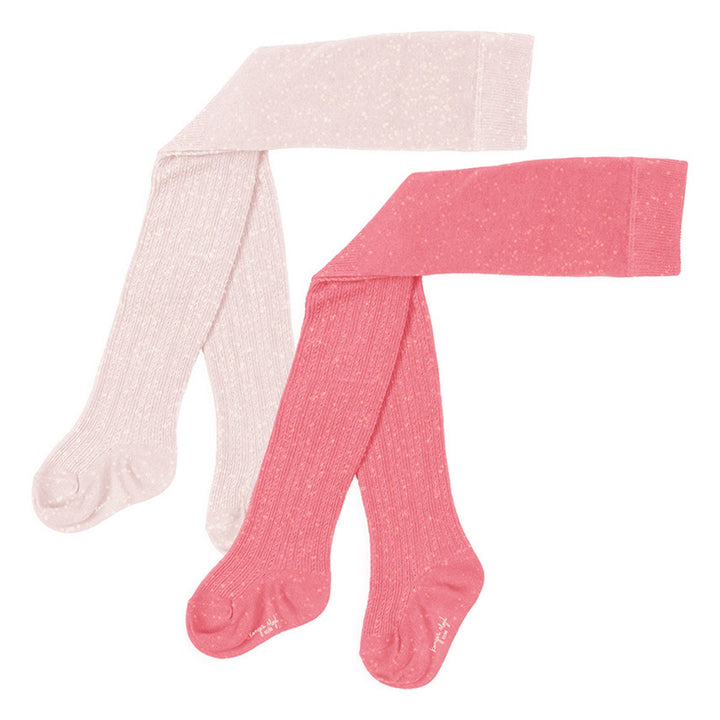 Glitter sokkabuksur, 2 pør, Rose