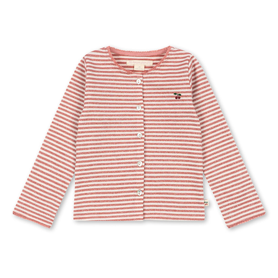 Roli cardigan, Rose Cream Stripe