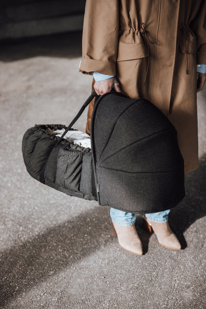 3-in-1 babynest v/kallesju, Grey Melange