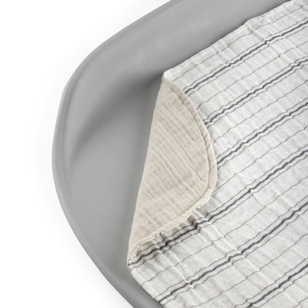 Pusliundirlag, 2 stk, Cream Stripe