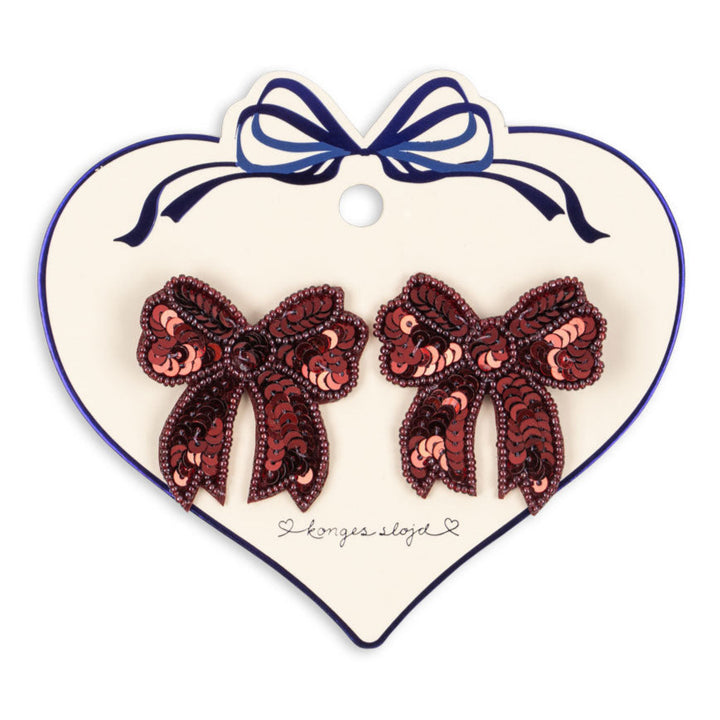 Bow hárklemmur, 2 stk, Rio Red