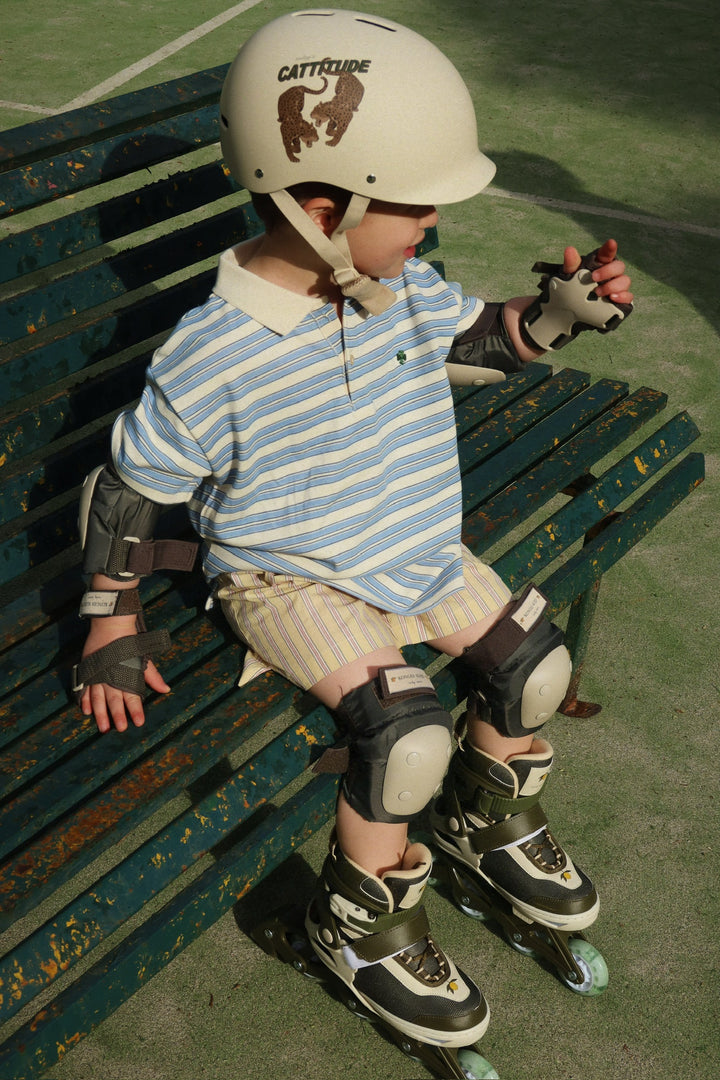 Spotty polo, Ciel Stripe