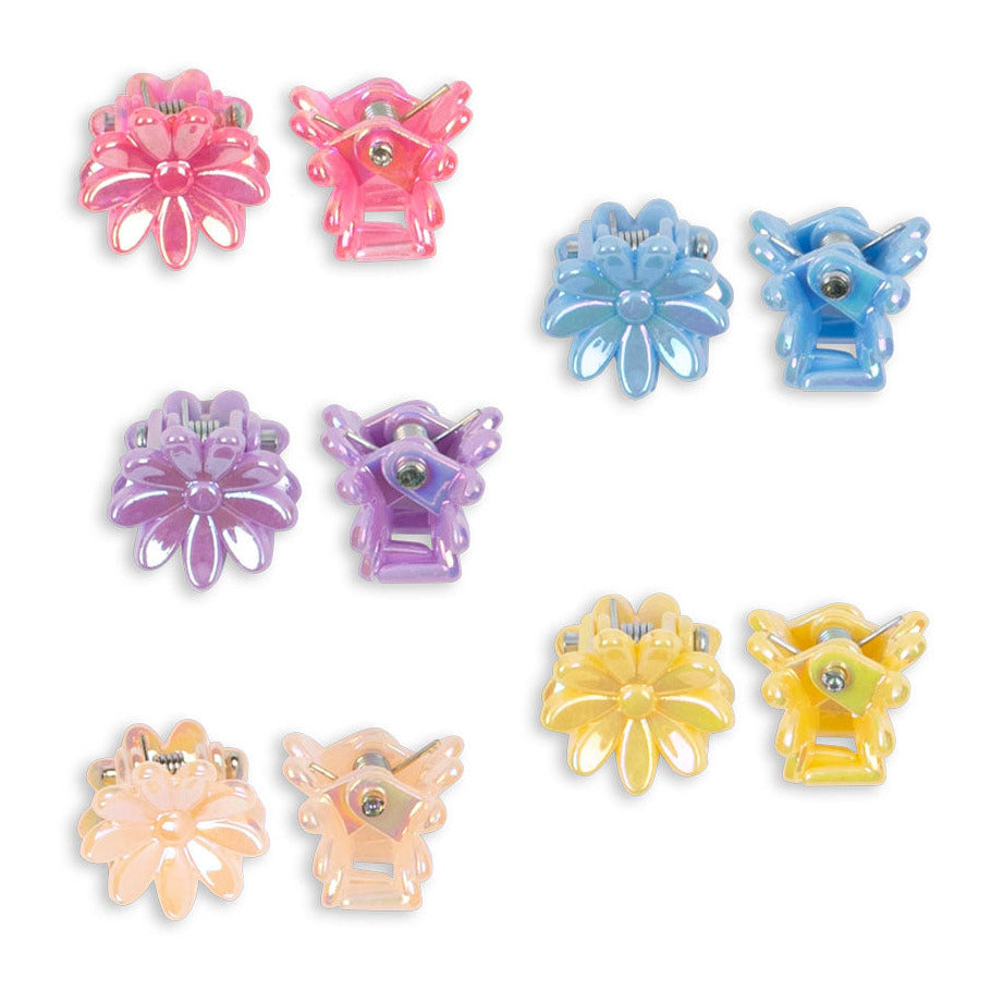 Mini Flower hárklemmur, 10 stk