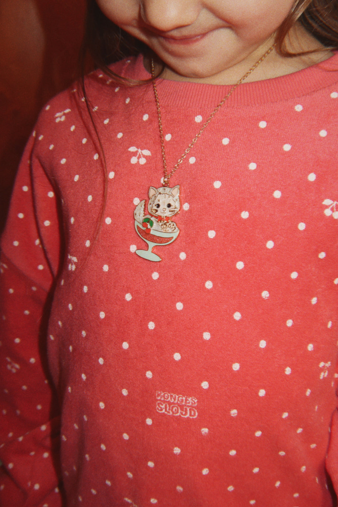 Itty sweatshirt, Cherry Berry Dot